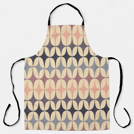 Retro driehoeken Abstract geometrisch patroon Schort (Voorkant)