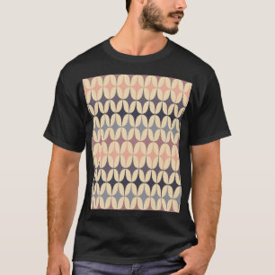 Retro driehoeken Abstract geometrisch patroon T-shirt