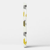 Retro driehoeken: gevarieerd naadloos patroon. Case-Mate iPhone case (Achterkant / Links)