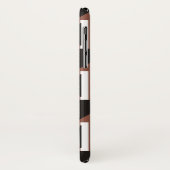 Retro driehoekpatroon en geometrische vierkantjes Case-Mate iPhone case (Achterkant/links)