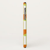 Retro driehoekpatroon en groene, zwarte vierkanten Case-Mate iPhone case (Achterkant/links)