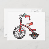 retro-driewieler briefkaart (Voorkant / Achterkant)