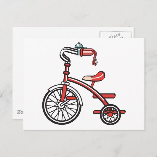 retro-driewieler briefkaart (Voorkant / Achterkant)