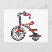 retro-driewieler briefkaart (Voorkant)