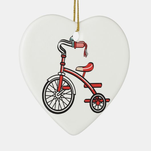 retro-driewieler keramisch ornament (Rechts)