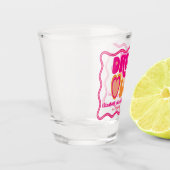 Retro Drink in Liefde Bachelorette Weekend Shot Glas (Links)