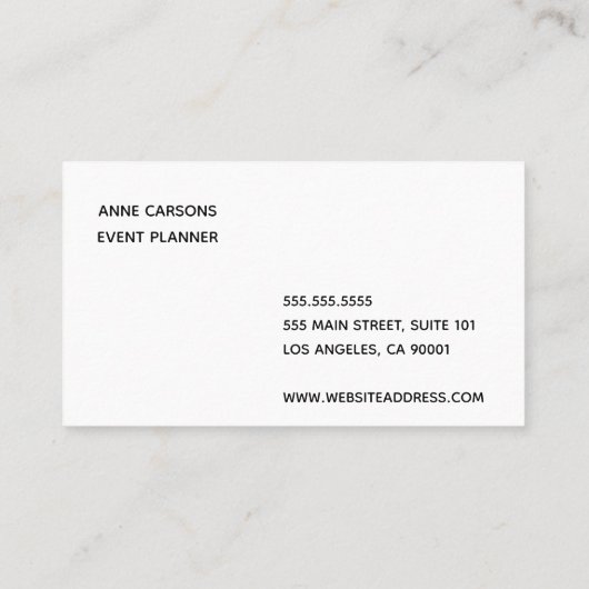 Retro Drink Simple Visitekaartje (Achterkant)