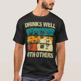 Retro  Drinken goed met andere Tequila Beer T-shirt