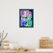 Retro-Drinken Poster (Keuken)