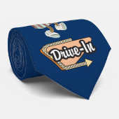 Retro drive-in Stropdas (Opgerold)