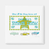 Retro Drive-Thru Diner (GRN) Magneet (Voorkant)