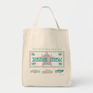 Retro Drive-Thru Diner (roze) Tote Bag