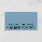retro DRIVER Visitekaartje (Achterkant)