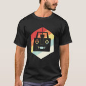 Retro Drone afstandsbediening T-shirt (Voorkant)