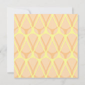 Retro Drop Baby Shower Invitaties - Oranje Kaart (Achterkant)