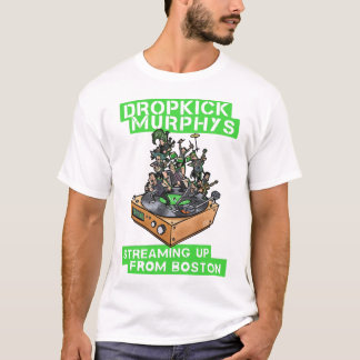 Retro Droptrap Murphys stroomt uit Boston 20 op T-shirt