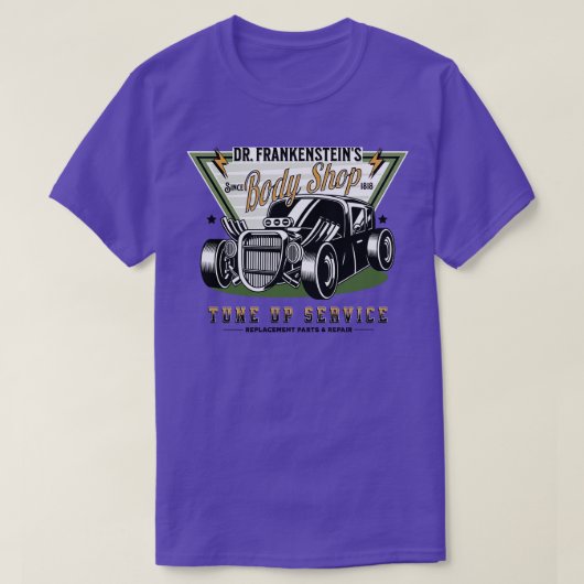 Retro Dr's Body Shop Spoof Hot Rod T-shirt (Design voorkant)