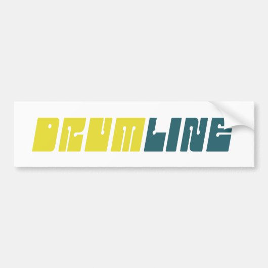 Retro Drumline Bumpersticker (Voorkant)