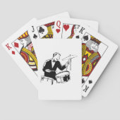 Retro Drummer Pokerkaarten (Achterkant)