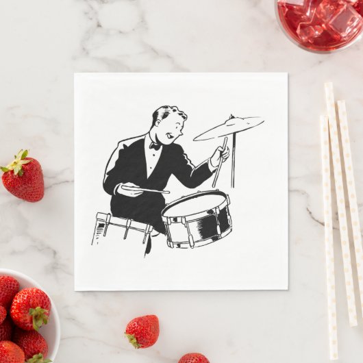 Retro Drummer Servet (Insitu)