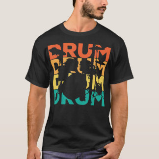 Retro  Drumming Gift voor drummers T-shirt