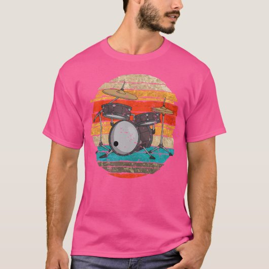 Retro Drums T-shirt (Voorkant)
