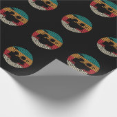 Retro Drumtset Rock Band Drum Musician Drummer Cadeaupapier (Hoek)
