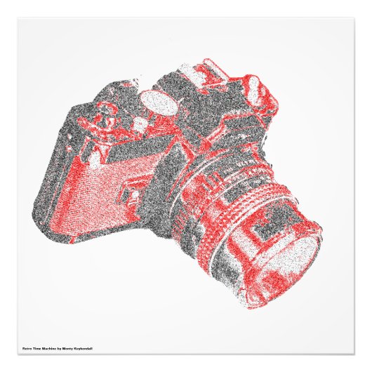 Retro DSLR Wall Poster (Voorkant)