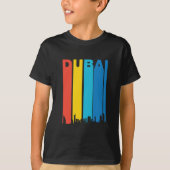 Retro Dubai Skyline T-shirt (Voorkant)