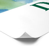 Retro Dublin Ireland Bridge Watercolor Art Poster (Hoek)