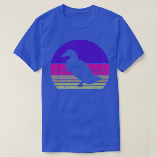 Retro Duck  Duck Silhouette Farmer Animal L T-shirt (Design voorkant)