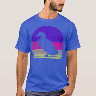 Retro Duck  Duck Silhouette Farmer Animal L T-shirt