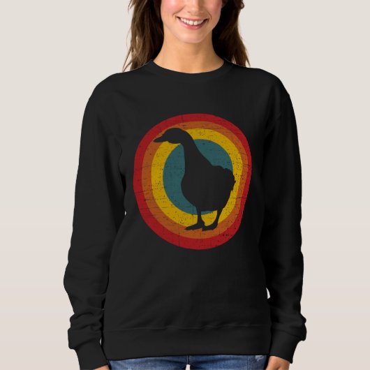 Retro Duck Farmer  Vintage Duck Farm Animal Trui (Voorkant)