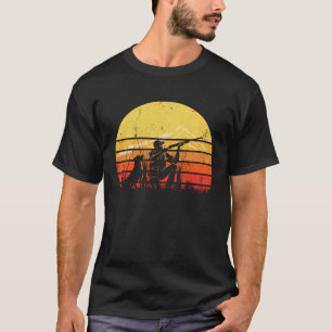  Retro Duck Hunter Silhouette Sun D T-shirt
