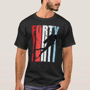 Retro Duiken 40ste Verjaardag Diepzee Duiker Wo T-shirt