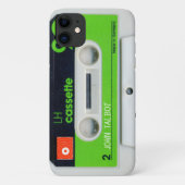Retro Duitse audiotape Cassette gepersonaliseerde  Case-Mate iPhone Case (Achterkant)