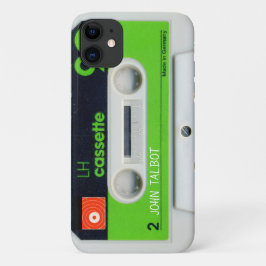 Retro Duitse audiotape Cassette gepersonaliseerde  Case-Mate iPhone Case