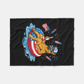 Retro Duitse herder bier VS 250ste verjaardag Fleece Deken (Voorkant (Horizontaal))