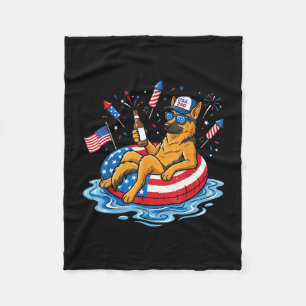 Retro Duitse herder bier VS 250ste verjaardag Fleece Deken
