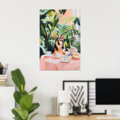 Retro Duitse Herder Poster, Duitse Herder Olie Poster (Thuiskantoor)