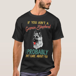 Retro Duitse Herdershond GSD K9 Politiehond Mannen T-shirt