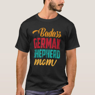 Retro Duitse Herdershond Moeder Huisdier Hondeneig T-shirt