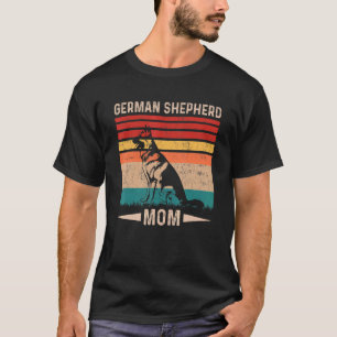 Retro Duitse Herdershond Moeder Moederdag T-shirt