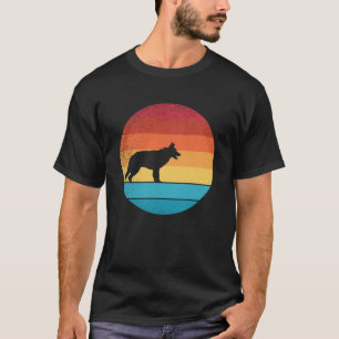 Retro  Duitse Herdershonden en schattig dier T-shirt