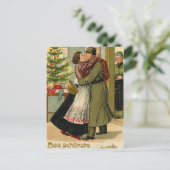 Retro  Duitse Soldaat Kerst Feestdagenkaart (Staand voorkant)
