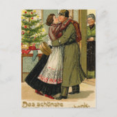 Retro  Duitse Soldaat Kerst Feestdagenkaart (Voorkant)