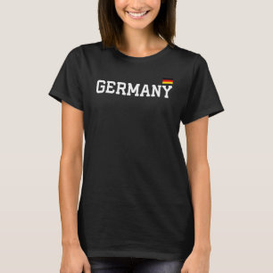 Retro Duitse Vlag Duitsland Trots Wortels Erfgoed T-shirt