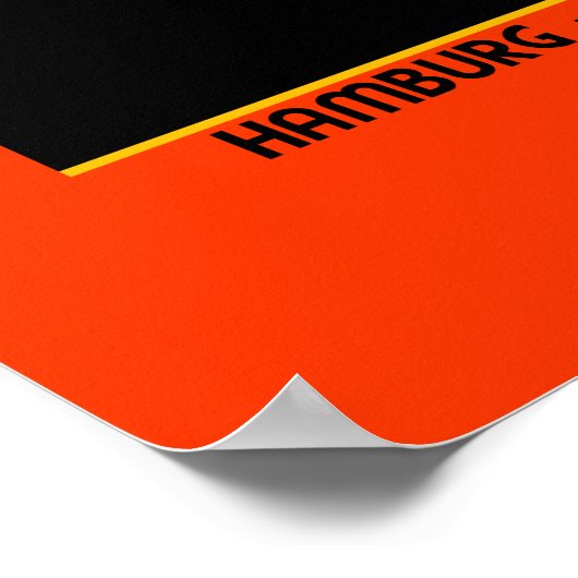 Retro Duitsland Amerikaanse scheepvaartlijn en Poster (Hoek)