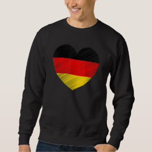 Retro Duitsland Duitse Vlag Trots Steun Duits Trui