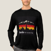 Retro Duitsland Skyline Tri-Blend Shirt (Voorkant volledig)